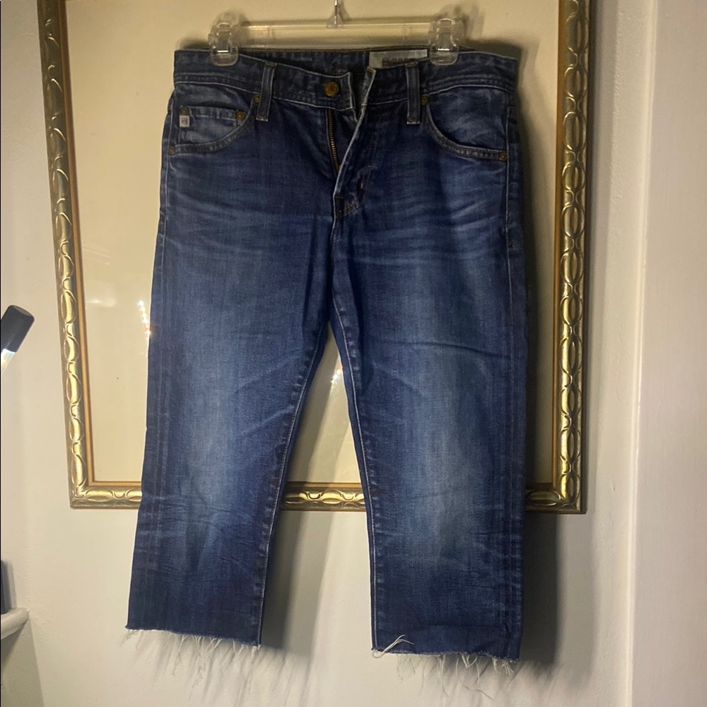 Ag Adriano Goldschmied Blue Jean Shorts Classic Style